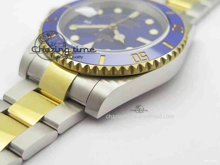 MiroTime 0410 Functional Submariner 116613 LB JF 1:1 Best Edition Blue Dial On SS YG Bracelet SH 3724